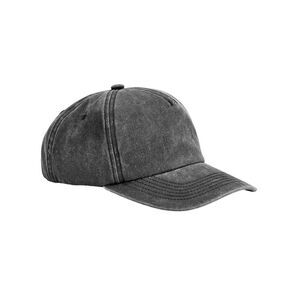 Beechfield 5 Panel Relaxed Fit Cap / Vintage Black